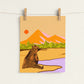 Mountain Bear Art Print | 8"x10" Wildlife Illustration