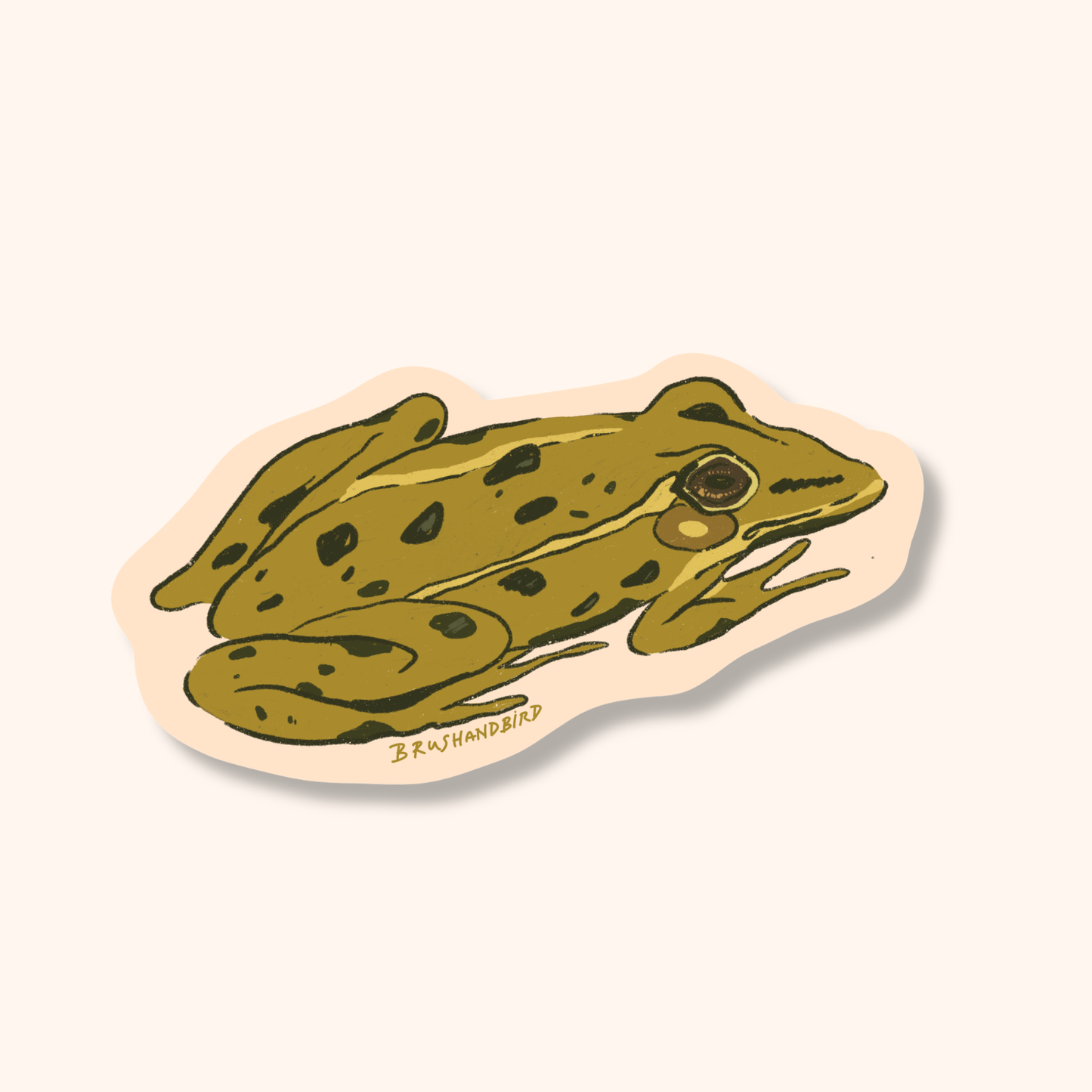 Northern Leopard Frog Sticker | Vinyl Die Cut Animal Sticker