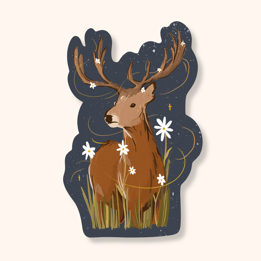 Meadow Deer Sticker | Magical Stag Sticker