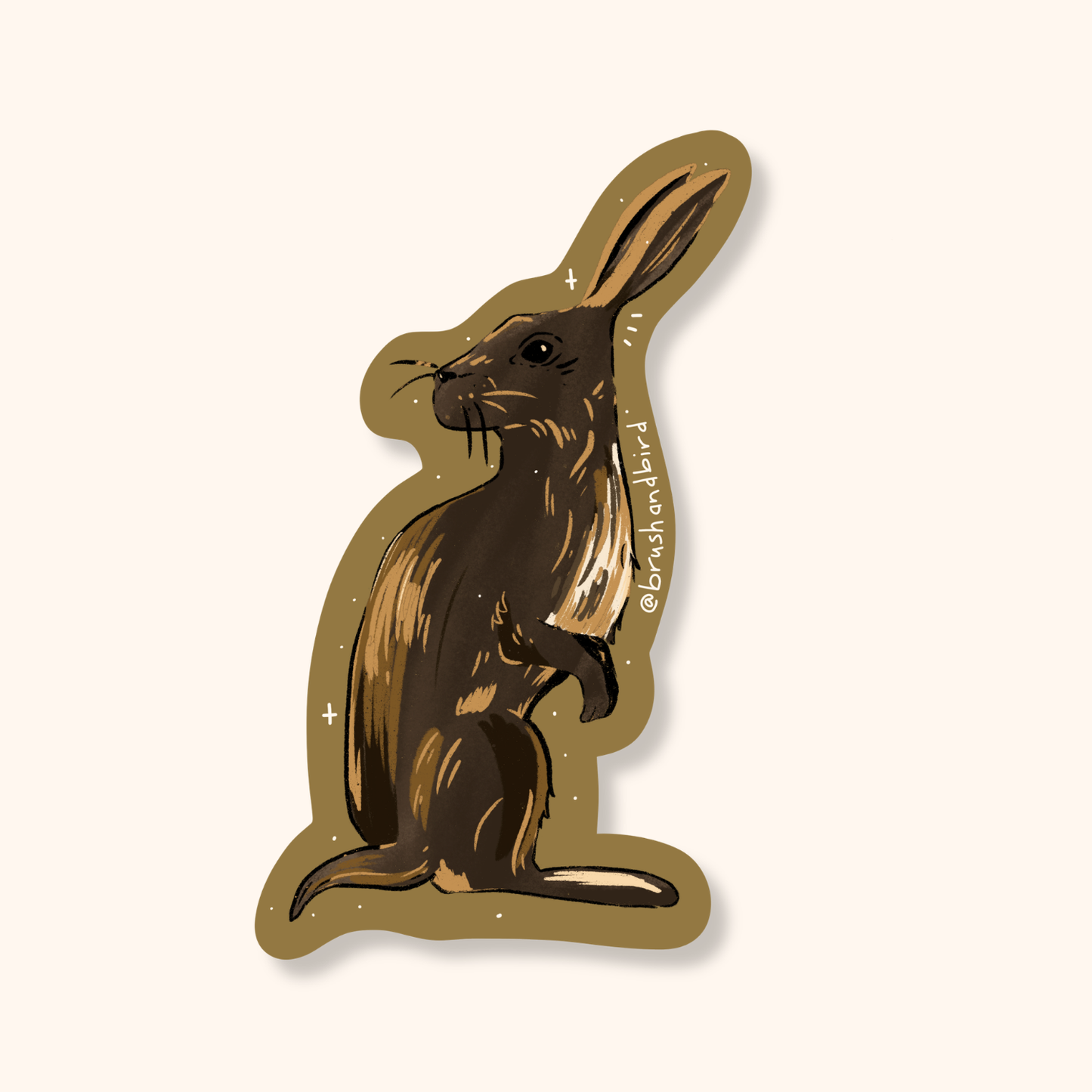 Wild Hare Sticker | Canadian Wildlife Vinyl Decal