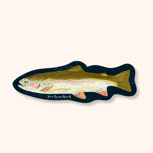 Rainbow Trout Sticker | Wildlife Sticker, Ontario Vinyl Sticker