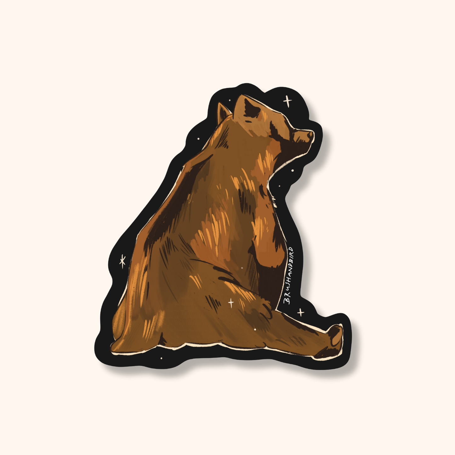 Grizzly Bear Sticker | Canada Wildlife Vinyl Die Cut Sticker