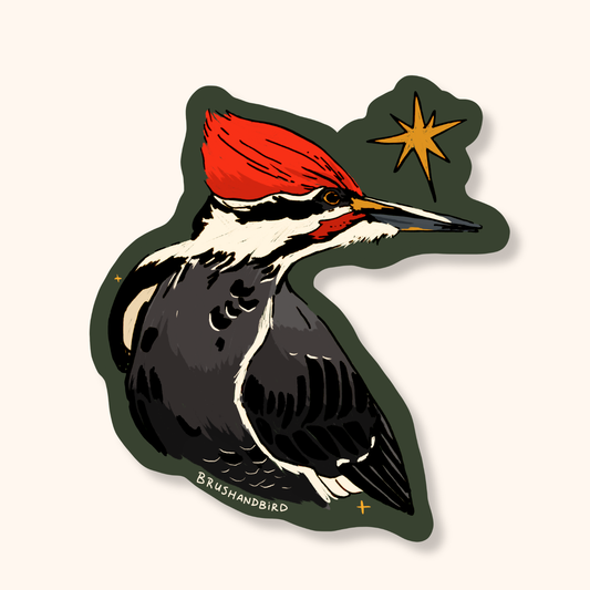 Pileated Woodpecker Sticker | Ontario Birds | Vinyl Sticker