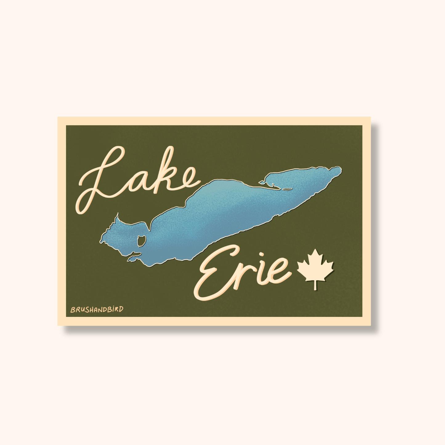 Lake Erie Sticker | Canada Great Lakes Waterproof Vinyl Sticker