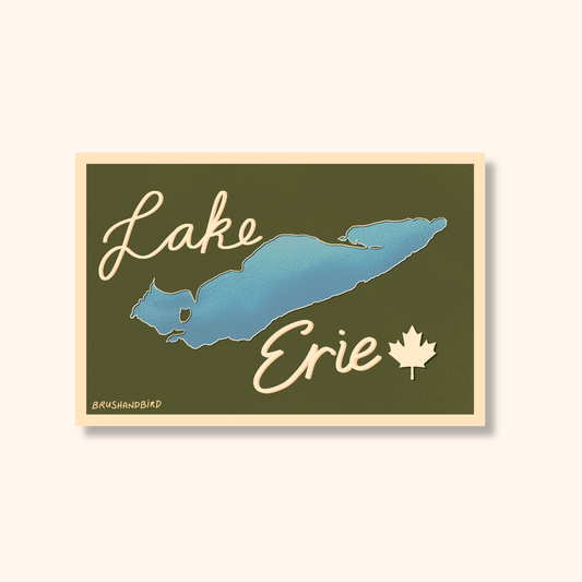 Lake Erie Sticker | Canada Great Lakes Waterproof Vinyl Sticker