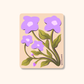 Purple Flower Vinyl Sticker | Modern Floral Illustration