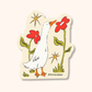 Flower Goose Sticker | Cute Bird Vinyl Decal