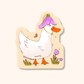 Flower Duck Sticker | Silly Bird Vinyl Die Cut Sticker