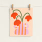 Flower Pot Tulip Illustration | 8"x10" Art Print
