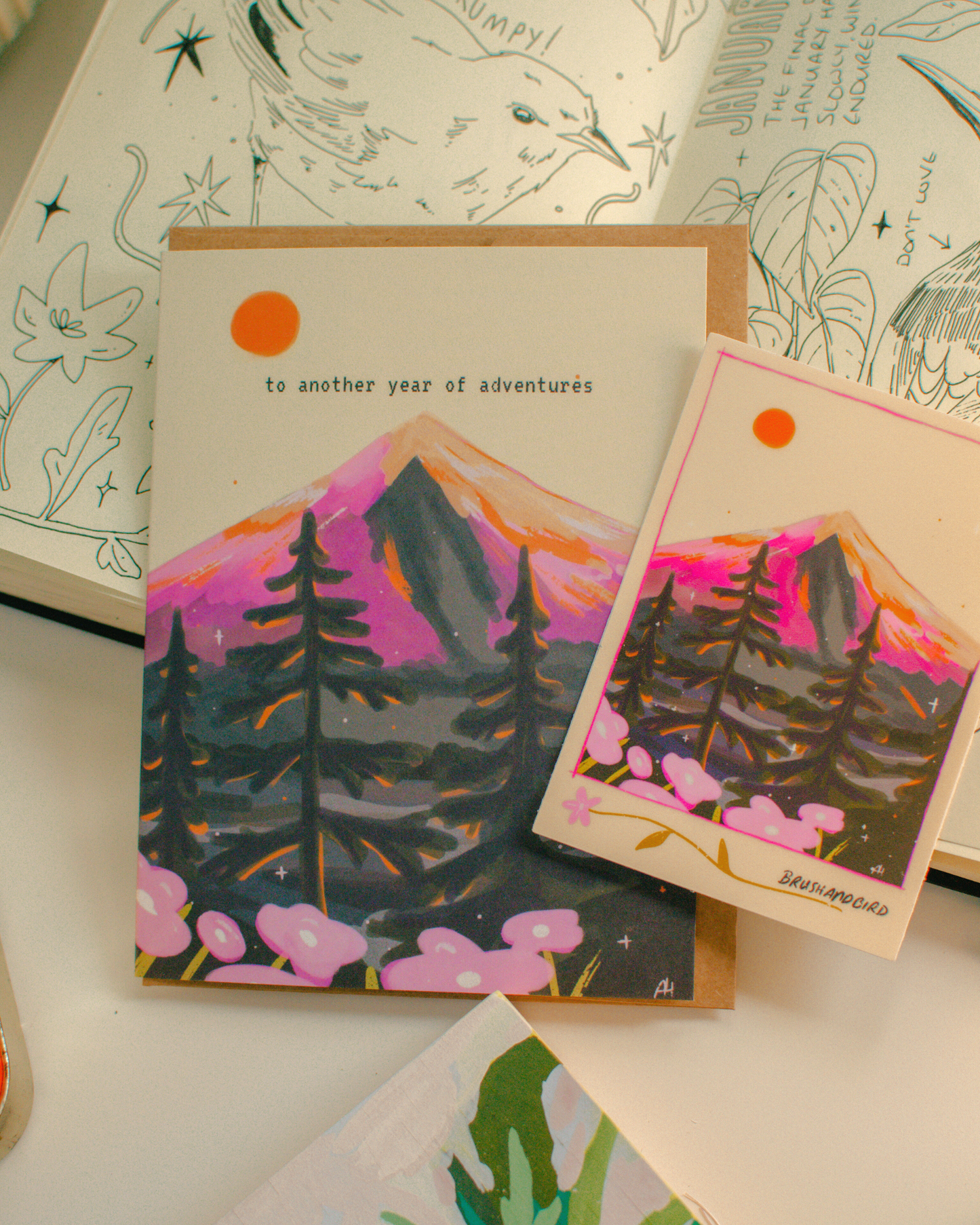 To Another Year of Adventures Card | Mountain Sun Greeting Card