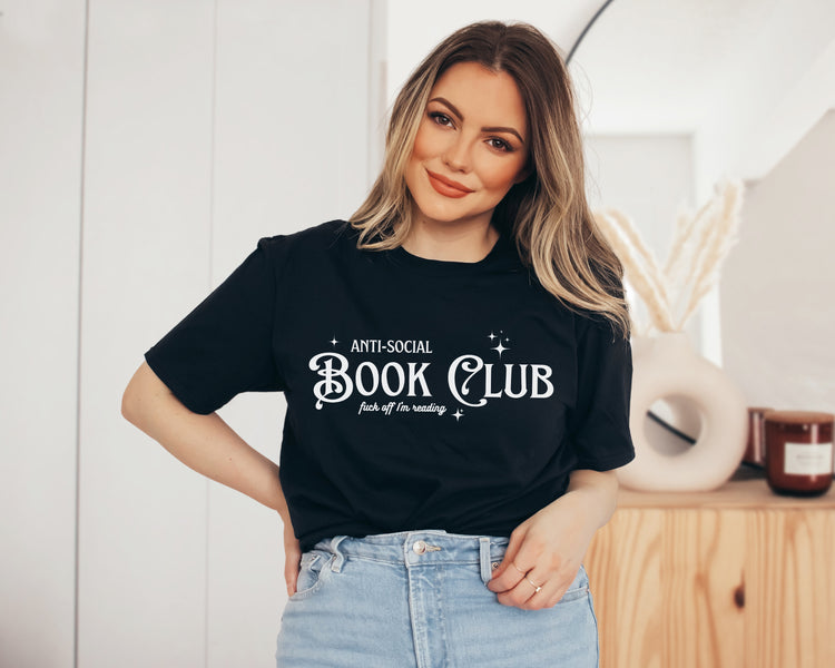 Anti-Social Book Club | F*ck Off I'm Reading | Black Unisex T-Shirt