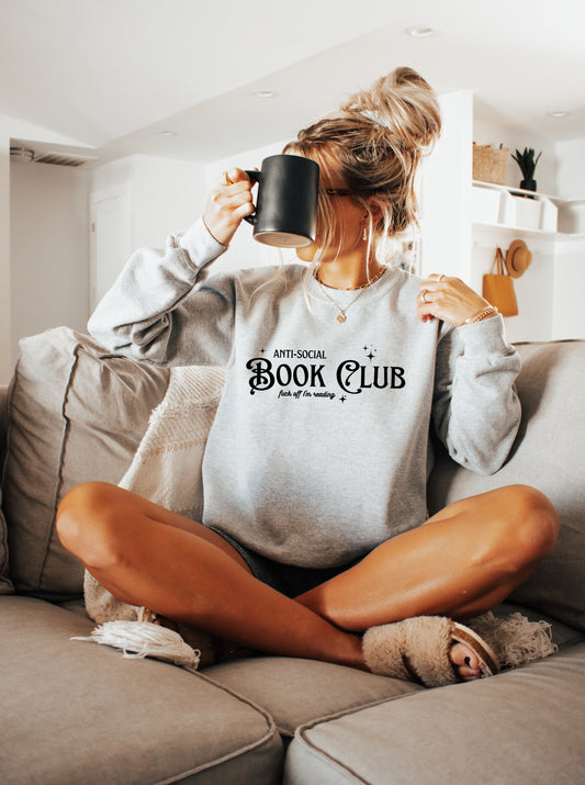 Anti-Social Book Club | F*ck Off I'm Reading Unisex Crewneck Sweatshirt