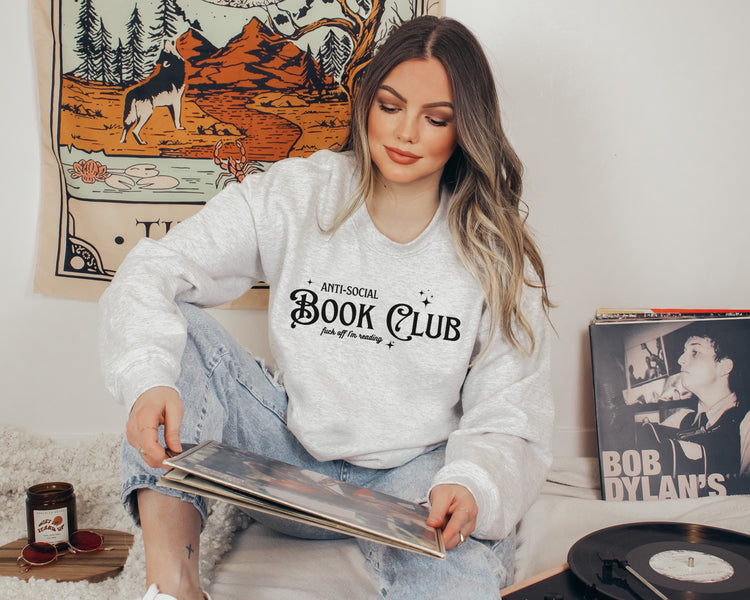 Anti-Social Book Club | F*ck Off I'm Reading Unisex Crewneck Sweatshirt