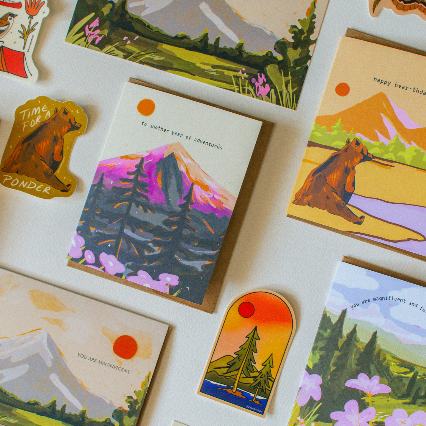 Wild Pines Sticker | Nature Lover Gift, Outdoorsy Vinyl Waterproof Die Cut Sticker