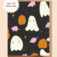 Ghost Pattern Card | Halloween Greeting Card