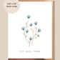 Get Well Soon Card | Small Flower Bouquet Greeting Card