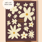 Love You | Simple Flower Pattern Valentine's Day Card