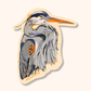 Great Blue Heron Sticker | Waterproof Vinyl Die Cut