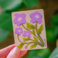 Purple Flower Vinyl Sticker | Modern Floral Illustration