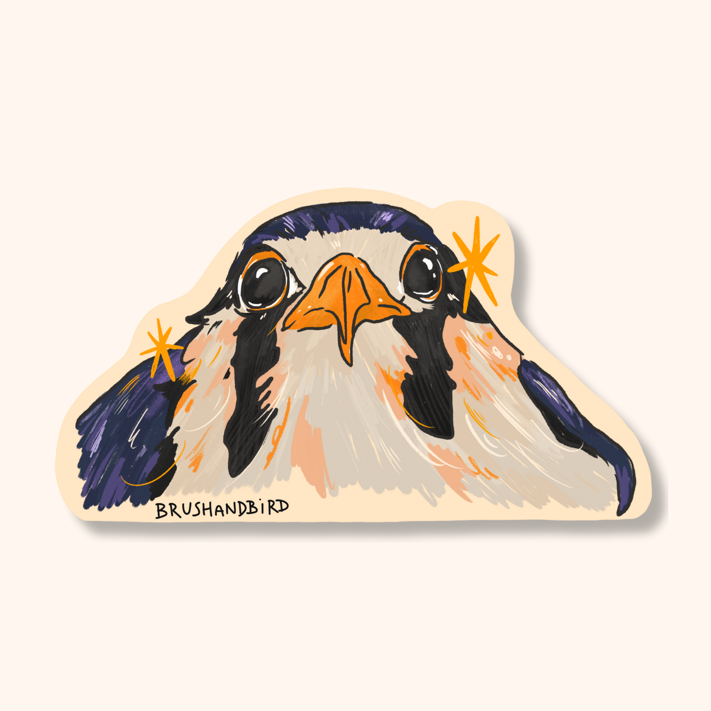 Baby Kestrel Sticker | Bird Lover Waterproof Vinyl Die Cut