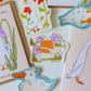 Goose Sticker | Day Stroll in the Flower Garden Vinyl Die Cut Sticker