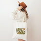 Retro Grow Wild Tote Bag | Floral Hippie Tote Bag